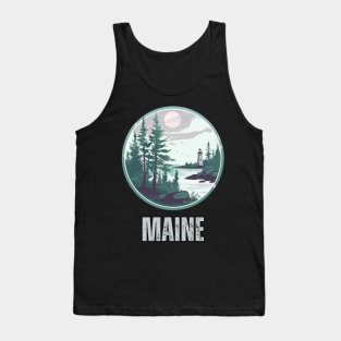 Maine State USA Tank Top